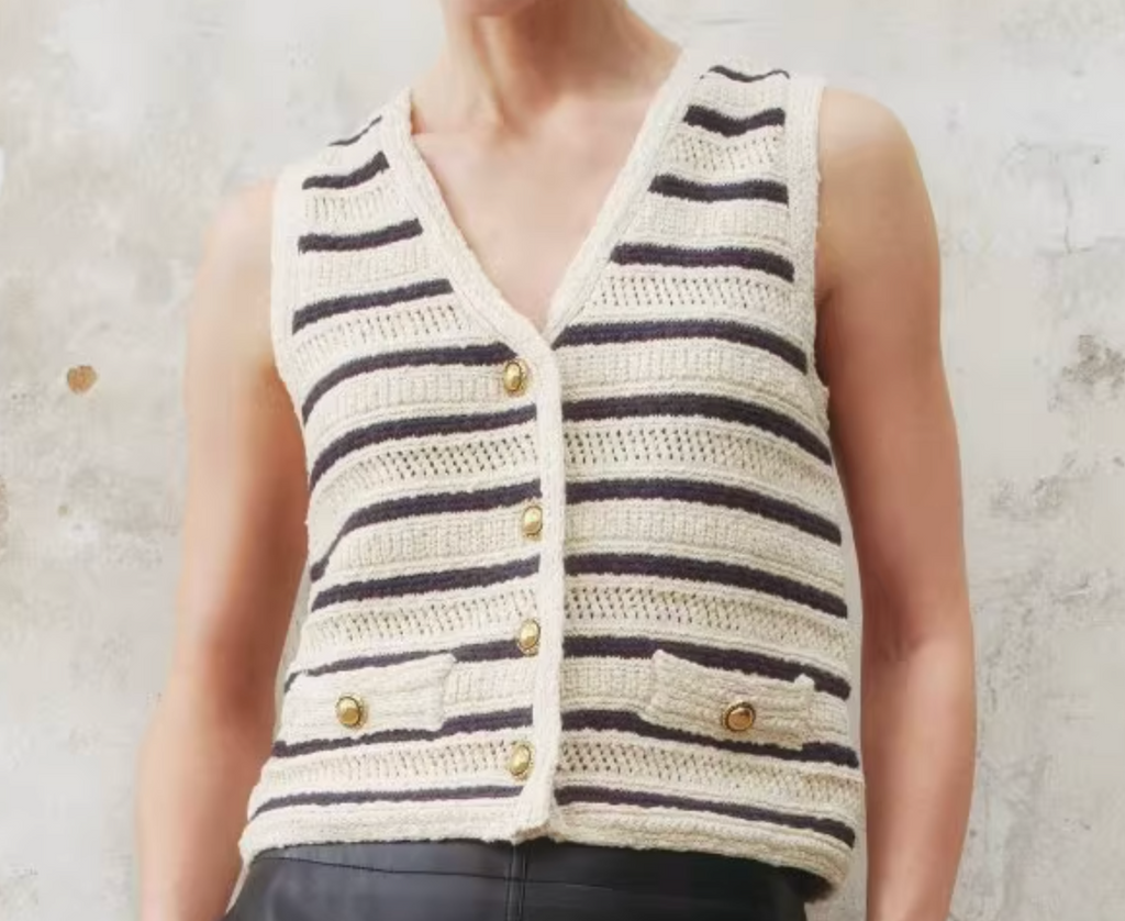 High-End Single-Breasted Button-Up Fashion Top